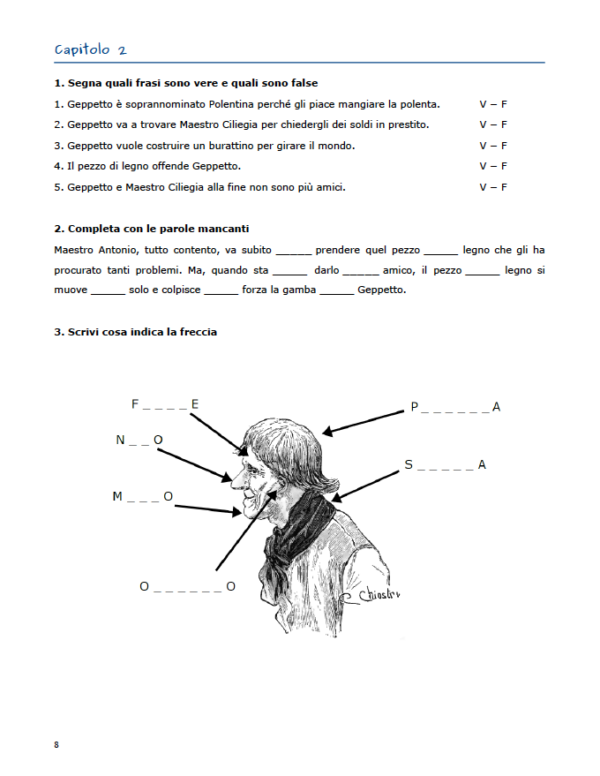 Imparo l’italiano con Pinocchio - Quaderno degli esercizi - PDF stampabile - immagine 5