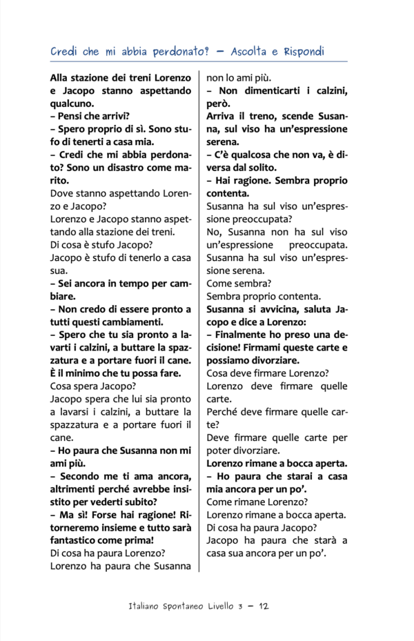 Italiano Spontaneo Livello 3 Conversazione Avanzata - Ebook - PDF stampabile - immagine 6